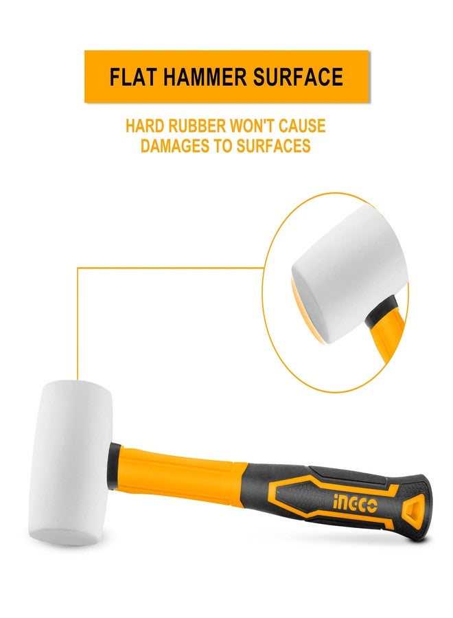 إنجكو مطرقة مطاطية من إنجكو، مطرقة مطاطية لأعمال البناء، والنجارة، والتجهيزات المنزلية، والأعمال اليدوية، والاستخدامات الميكانيكية - Image 3